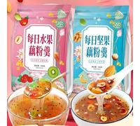 Daily Fruit & Nut Combo Pack with Chia Seeds & Lotus Root Powder, 500g/Bag - Two Delicious Flavors, Nutritious Breakfast or Meal Replacement, Quick & Convenient Healthy Snack! (Nutty,1 bag)