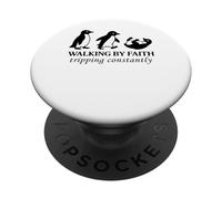 daily funny quotes for women and men amazing penguin design PopSockets Adhesive PopGrip