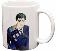 Daily Gifts David Tennant Doctor Who Tardis Novelty Printed Mug Mugs-Gift, Present