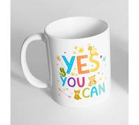 Daily Gifts Yes You Can Novelty Ceramic Cup Gift Tea Coffee Mug 178 (Mug + Coaster)