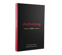 Daily Gratitude, Goal Setting & Habit Tracker Journal for Women & Men with 9-Point Emotional Wellness Scale - iAmEvolving™ 288-Page Hardcover Personal Growth Planner (Black Cover)