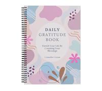 Daily Gratitude Journal Light Weight Portable Planner Notebook for Daily Reflection and Goal Tracking 14x21cm Journal Planner