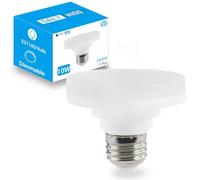 DAILY HIOO LED Puck Light Bulb with E27 Screw, Ultra Mini Flat Light Bulb, 10W(75W Equivalent), Dimmable, 1100LM, 3000K, E27 Base, Low Profile Squat Bulbs for Lamp. (1, 3000K)