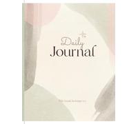 Daily Journal: Diário de Escrita A4 com 240 Páginas | Capa Minimalista em Aquarela Creme e Tons Pastel | Agenda de Gratidão, Reflexão e Organização Pessoal