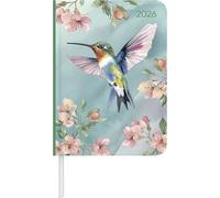 Daily Journal Hummingbird 2026 - Taschen-Kalender A6 - Kolibri - Day By Day - 352 Seiten - Notiz-Buch - Alpha Edition