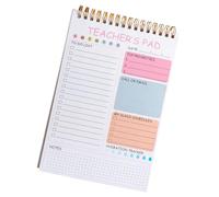 Daily Journal Twin Coil Binding Academic Journal 52 Sheets Teacher Memo Pad for Lesson and Work Scheduling Portable Notebook
