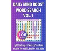 Daily Mind Boost Word Search Vol. 1: Light Challenges to Wake Up Your Brain (Travel Size 6"x9") | Puzzles For Adults Seniors And More