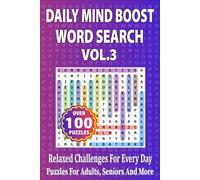 Daily Mind Boost Word Search Vol. 3: Relaxed Challenges for Every Day (Travel Size 6"x9") | Puzzles For Adults Seniors And More