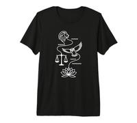 Daily Mindfulness Practice and Four Stoic Cardinal Virtues Premium T-Shirt