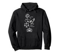 Daily Mindfulness Practice And Four Stoic Cardinal Virtues Pullover Hoodie