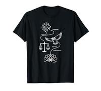 Daily Mindfulness Practice and Four Stoic Cardinal Virtues T-Shirt