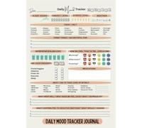 Daily Mood Tracker Journal: Personalized & Simple Daily Mental Health & Wellness Diary With Prompts To Track Your Mood, Sleep, Activity, Feelings & ... Relieve Stress, Anxiety, BPD or Depression.