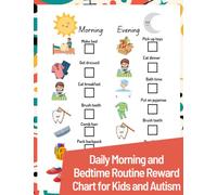 Daily Morning and Bedtime Routine Reward Chart for Kids and Autism, Learning Calendar for Kids, Teaching Tool: Kids Daily Checklist, Visual Schedule for kids