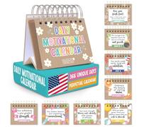 Daily Motivational Quotes For Desk - Inspirational Desk Calendar 2026, Flip Perpetual Calendar, Daily Affirmations For Women, Inspirational Gifts For Men, Kraft Motivational Calendars