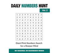 Daily Number Hunt: Giant Print Number Search for a Sharper Mind (Vol.2) (The Giant Print Hunt)