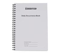 Daily Occurrence Log Book | Security DOB | A4 Sized | 200 Serially Numbered Pages | Plastic Dust Cover | Card Cover on Front and Back | 28 Rows Per Page