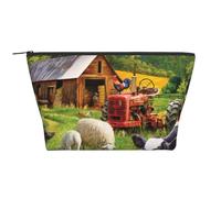 Daily Organiser, Farm Animals Cosmetic Bag,Travel Organiser,Exquisite Toiletries Bag,Ladder Portable Cosmetic Organiser,Stationery Bag