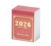 Daily Page Calendar 2026-365 Days Mini Desk Planner for Home, Office & School | Thick Paper Daily Planner for Students, Teachers & Professionals | Agenda Port