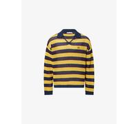 Daily Paper Mens Daily Paper V-Neck Crochet-Knit Sweater Multi M