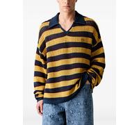 Daily Paper striped open-knit sweater - Yellow L-XL