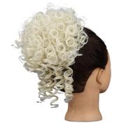 Daily Party Use Messy Bun Hair Piece for Women, Elastic Drawstring Synthetic Curly Chignon Extension(60)