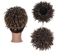 Daily Party Use Messy Curly Fluffy Bun Hair Piece Tousled Updo Elastic Drawstring Ponytail Extension Synthetic Scrunchies(1BT30)