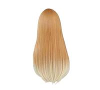 Daily Party Use Pickled long straight hair wig for ladies with(Gold)