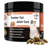 Daily Pet Care Senior Cat Joint Support Chews UK - Glucosamine, Chondroitin & Omega-3 for Mobility - with Green Lipped Mussel, MSM for Joint Pain Relief in Older Cats - Crunchy & Creamy Cat Treats
