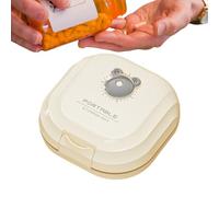 Daily Pill Box - Portable Pillo Organizer with Compartments, Easy Pills Tracker and Holder, Travel-Friendly Weekly Pille Container | Pilles Box for Home and On-The-Go