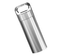 Daily Pill Box Titanium Alloy Case Portable Medicine Bottle Pillbox Titanium Alloy Cases Holder