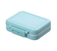 Daily Pill Case - 3 Compartment Daily Pill Organizer Portable - 3 Times A Day Compact Fish Oil Supplement Box For Business Trip, School