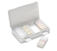 Daily Pill Organizer, Pill Case | Portable Medicine Supplement Box - Large Pill Organizer, Travel Medicine Case Seven Days a Week to Complete Hu