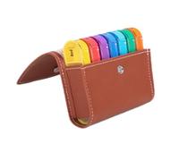 Daily Pill Organizer - Portable Medicine Planner Box, Easy Open Compartments Keep Tablets Sorted for Timely Intake, Transparent Body Aids Quick Identification | Home, Hospital, Caregiver