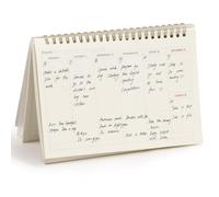 Daily Plan Organizer, Appointment Book Journal, Weekly Planner Calendar, Binding Notebook for Classroom, Office, Daily to-Do List Notebook for Kids and S