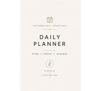 Daily Planner 2026-2027: September 2026 to August 2027 | 2 Days Per Page for Easy Planning