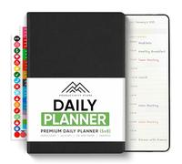 Daily Planner 2026 (5" x 8") - The Ultimate Daily Workflow Planner with Hourly Schedule & Task List to Achieve Your Goals by PRODUCTIVITY STORE (A5, Black)