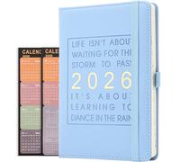 Daily Planner 2026,Academic Diary Day per Page,from Jan 2026 to Dec 2026,Best Agenda & Daily Calendar to Boost Productivity & Gratitude Journal Personal Daily Organizer - 14.5x21.5cm (Blue)