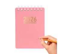 Daily Planner | 2026 Notebook A - A7 Pocket Notebook with Soft Cover for Field Meetings School College and Law Room Notes