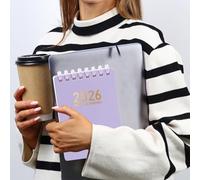 Daily Planner - 2026 Notepad with Rings,A7 Soft Spiral Date Book Pocket Size Designed for Sketching and Planning and Journaling and Meetings of Work and Scientific Research