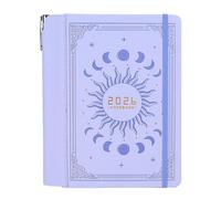 Daily Planner - 8.34 Inch Small Notebook for Goals, Monthly Appointments with Tracking, Working Diary for Offices, Organisation, School, Journal, Calendar Reminder