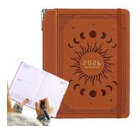 Daily Planner - 8.34 Inch Small Notebook for Goals, Monthly Appointments with Tracking, Working Diary for Offices, Organisation, School, Journal, Calendar Reminder