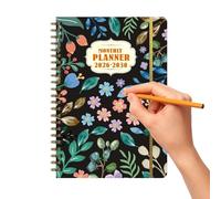 Daily Planner - A Bound Diary for Long-Term Planning, 2026 Weekly and Monthly Planner - Planner, Notes, Student, Business, Work, Desk