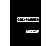 Daily Planner A Journal: Write Note for everyday all year | 6 x 9 Inch, 365 Pages | Black Edition