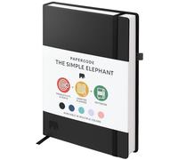 Daily Planner and Diary 2026, Day-to-Page Appointments Diary A5 Week to View Dated Planner, with Gratitude Stickers - Leatherette Weekly Journal, Academic Study Planner - Black