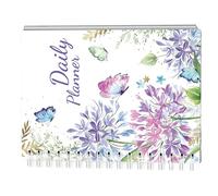 Daily Planner Book, Work Schedule Notepad, Spiral Planner with Time Management Layout, Organizational Planners Book for Lady, Men, Student, Housewife, Productivity Tool for Daily Planning