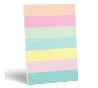 Daily Planner by Sweetzer & Orange - Undated 2025 Weekly Pad - Colorblock Magnetic To Do List Notepad - Mon to Sun Agenda and Habit Tracker Organizer, Desk Pad for College Student, Office or Home