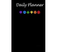 Daily Planner - DnD LGBT Prid Polyhedral Dice Set Slaying Dragons in Dungeon: Daily planner, 6x9 inch, 136 pages - Birthday gift ideas for kids men women