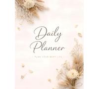 Daily planner: Minimalist Aesthetic To-do list Notebook: Simple Productivity journal with clean layout and soft floral design