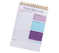 Daily Planner Notebook 52 Sheets Twin Coil Binding Paper Journal for Lesson Plans and Schedules Organization Educator Pad
