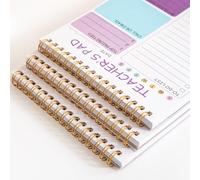 Daily Planner Notebook 52 Sheets Twin Coil Binding Paper Journal for Lesson Plans and Schedules Organization Memo Book